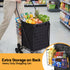 Folding Shopping Trolley – Aluminium Stair‑Climbing Cart, 50kg, Black