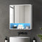 LED Bathroom Mirror Cabinet White 750x750mm Wall Storage with Remote