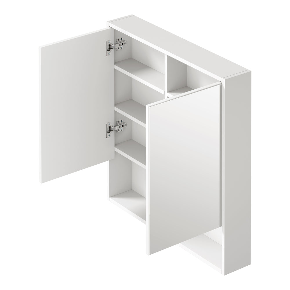 Bathroom Mirror Cabinet LED Wall Storage 750x750mm