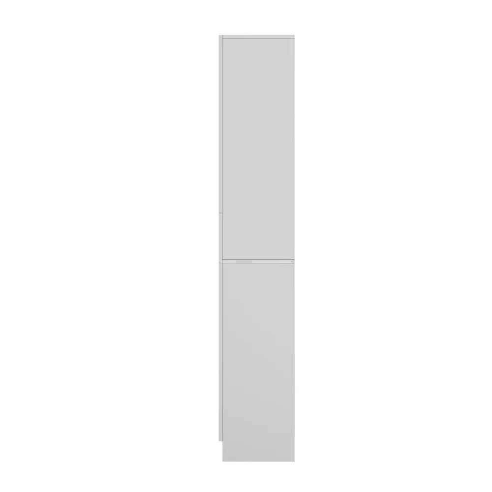 Tall Bathroom Cabinet Storage Slim Toilet Cupboard White
