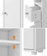 Tall Bathroom Storage Cabinet Shelf Drawer Cupboard White