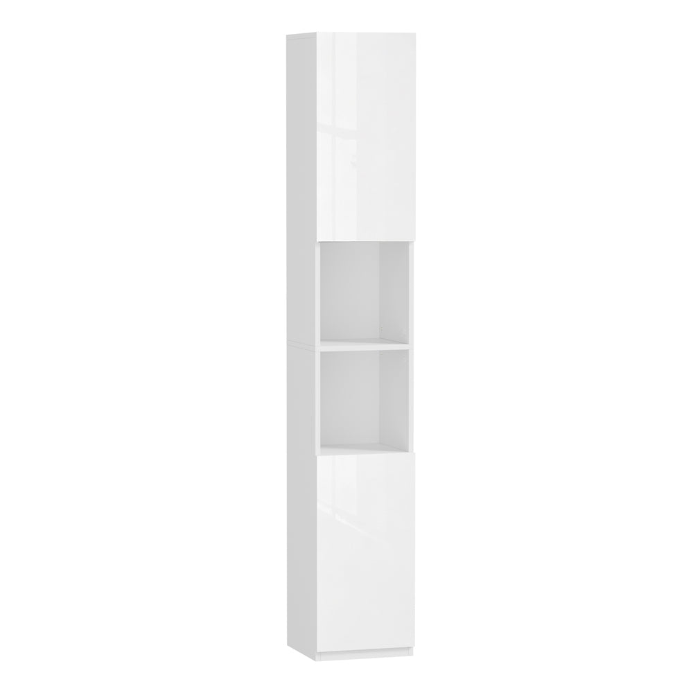 Bathroom Cabinet Storage High Gloss Cupboard Toilet White