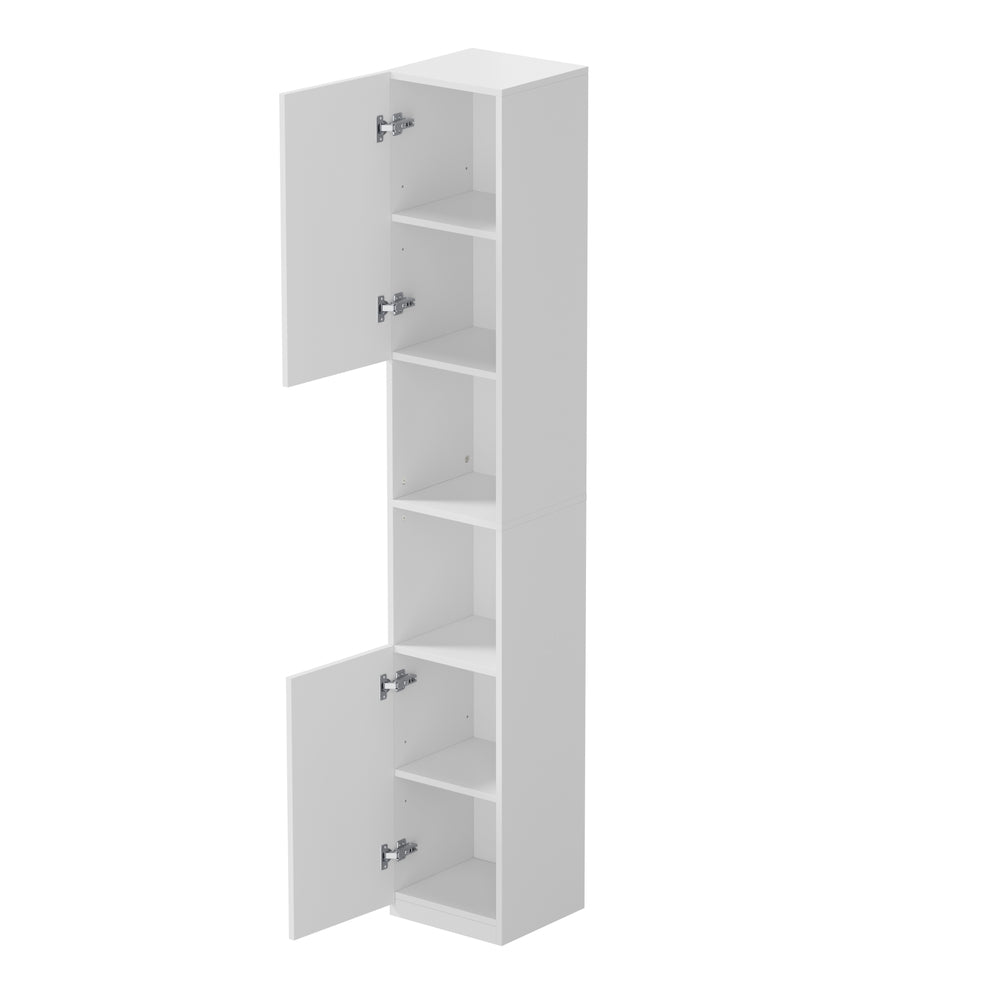 Bathroom Cabinet Storage High Gloss Cupboard Toilet White