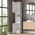 Bathroom Cabinet Storage High Gloss Cupboard Toilet White