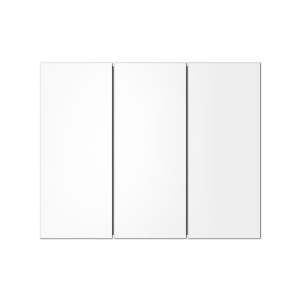 Welba Bathroom Mirror Cabinet Wall Storage White 900mm x 720mm