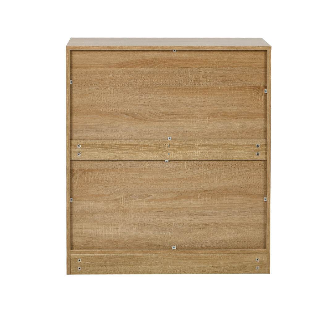 Storage Cabinet Buffet 4 Drawer Freestanding Cupboard Natural