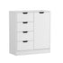 Storage Cabinet Buffet 4 Drawer Freestanding Cupboard White