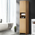 Bathroom Cabinet Storage Laundry Floor Cupboard Natural