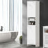 Bathroom Cabinet Tall Slim White
