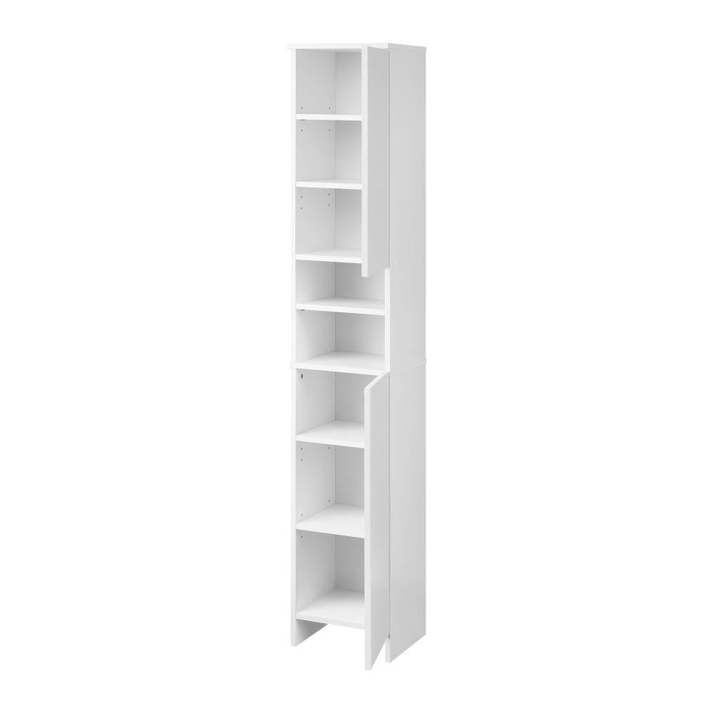 Bathroom Cabinet Tall Slim White