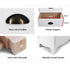 2x Bedside Table 3 Drawers Vintage - THYME White