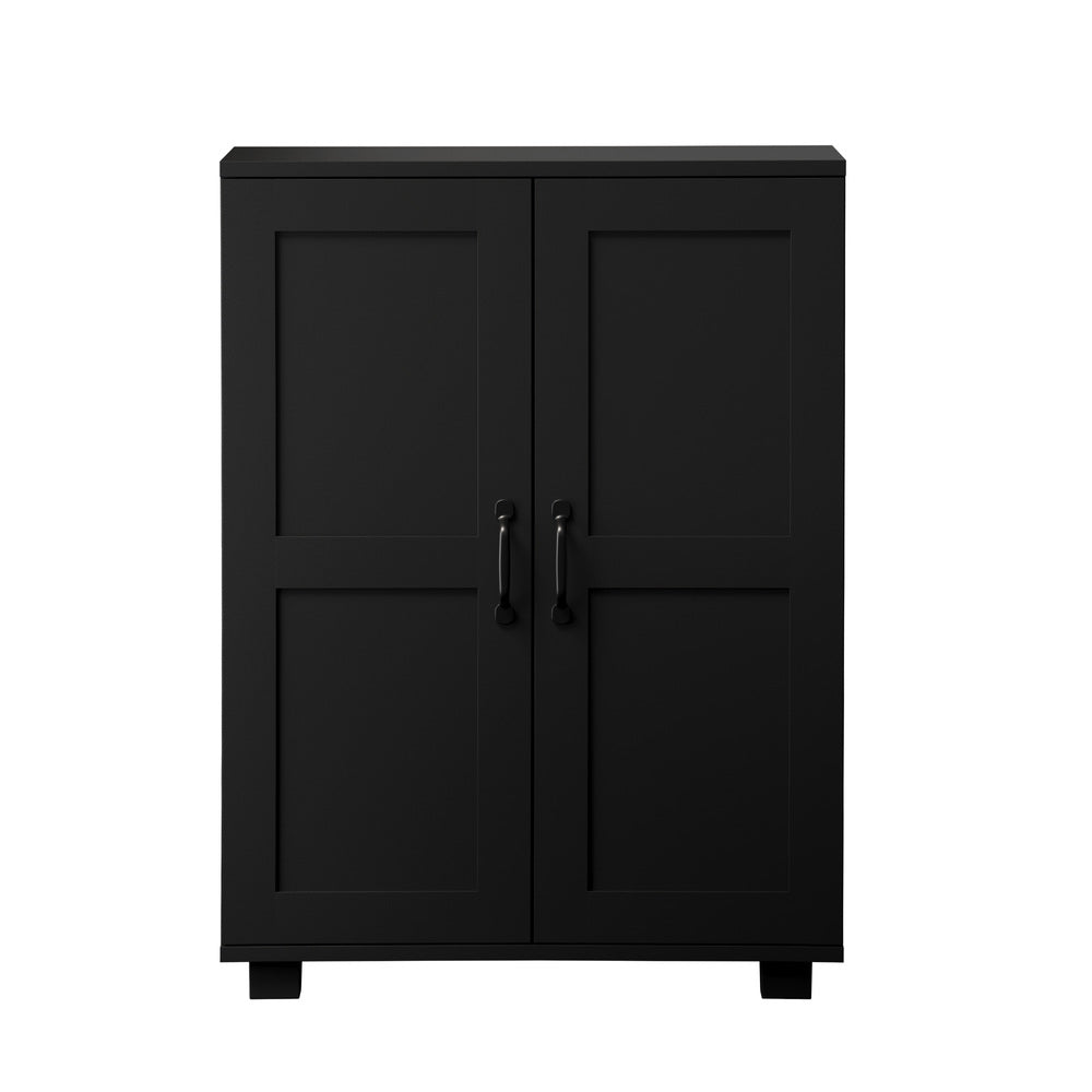 Storage Cabinet Buffet Sideboard 2 Door Black