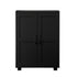 Storage Cabinet Buffet Sideboard 2 Door Black