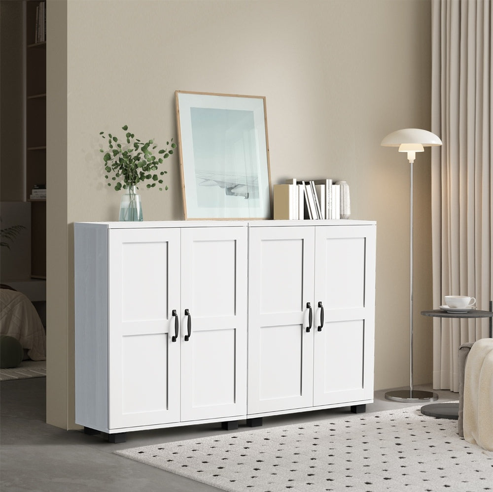 Storage Cabinet Buffet Sideboard 2 Door White