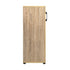 Oikiture Storage Cabinet 3 Shelves Freestanding Wooden