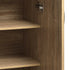 Oikiture Storage Cabinet 3 Shelves Freestanding Wooden