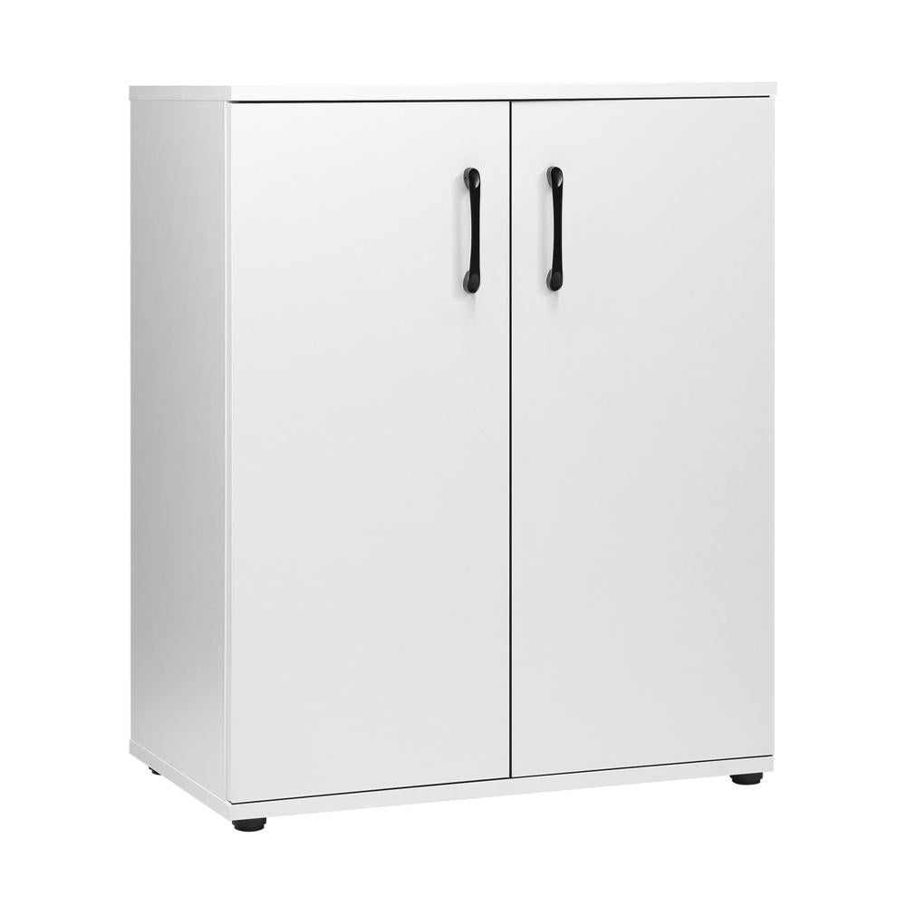 Storage Cabinet 3 Shelves Freestanding White