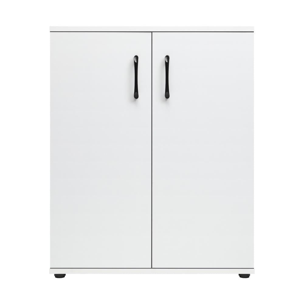 Storage Cabinet 3 Shelves Freestanding White