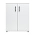 Storage Cabinet 3 Shelves Freestanding White