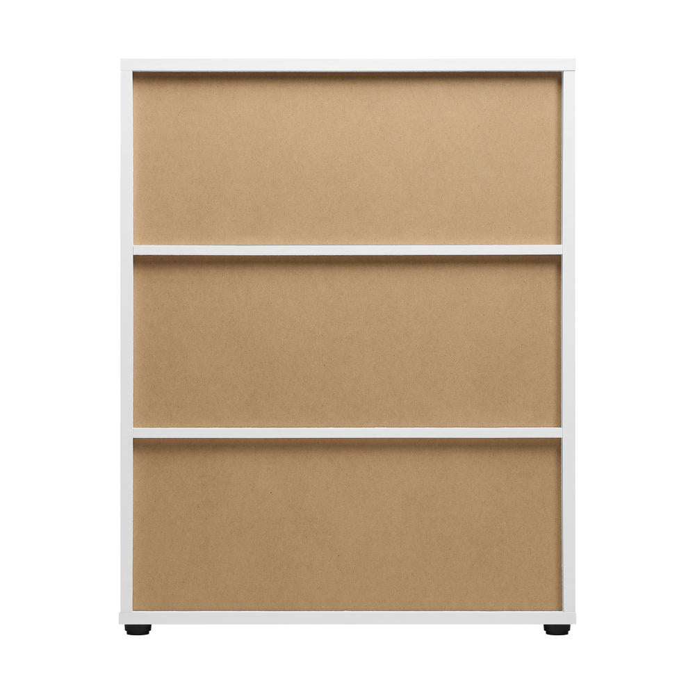 Storage Cabinet 3 Shelves Freestanding White