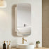 Bathroom Mirror Cabinet 3-Tier Adjustable Shelves White