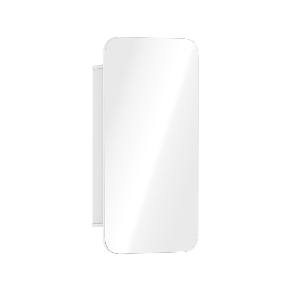 Bathroom Mirror Cabinet 3-Tier Adjustable Shelves White
