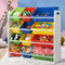 Kids Toy Storage Organiser 12 Bins 4 Tier Book & Toy Rack Multi Colour
