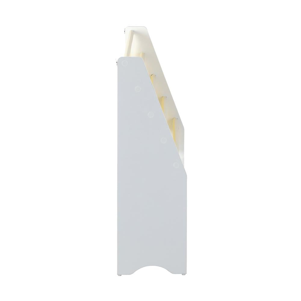 4 Tier Kids Storage Rack with 2 Drawers White&Beige