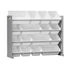 Kids Toy Box Organiser 16 Bins Shelf Removable Drawer Grey