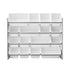 Kids Toy Box Organiser 16 Bins Shelf Removable Drawer Grey