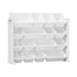 Kids Toy Box Organiser 16 Bins Shelf Removable Drawer White