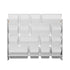 Kids Toy Box Organiser 16 Bins Shelf Removable Drawer White