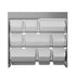 9 Bins Kids Toy Box Bookshelf Storage Organiser Shelf Grey