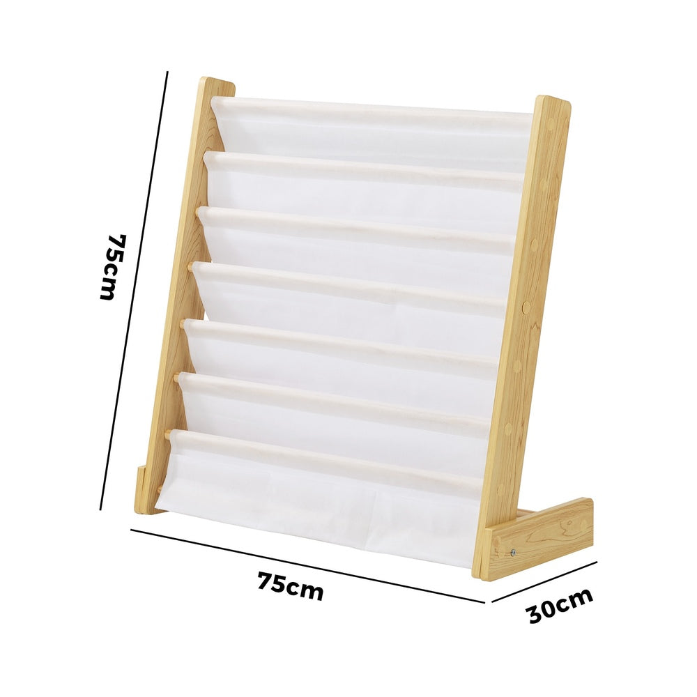 Oikiture Kids Bookshelf Bookcase Children Magazine Rack Shelf