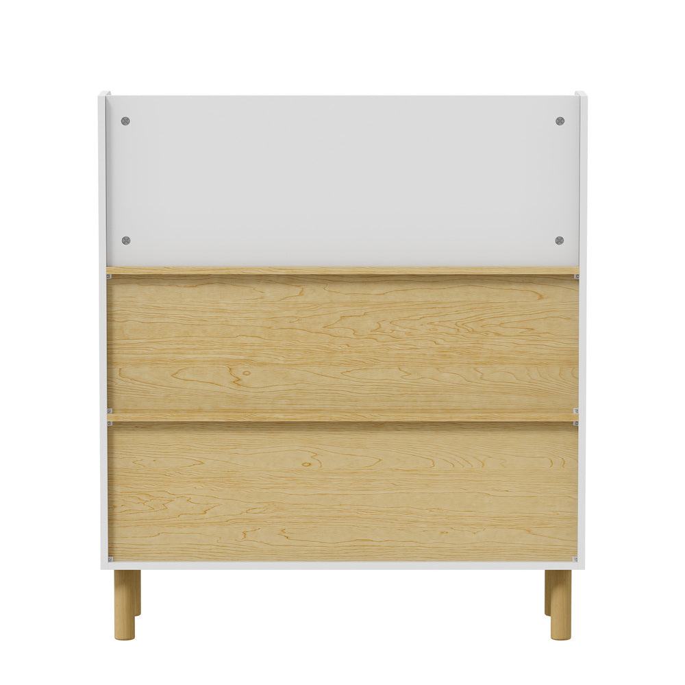 Oikiture Kids Storage Organiser Bookshelf White