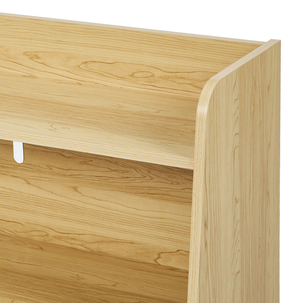 Oikiture Kids Storage Bookshelf Organiser 3 Tier Open Shelves White