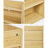 Oikiture Kids Storage Bookshelf Organiser 3 Tier Open Shelves White