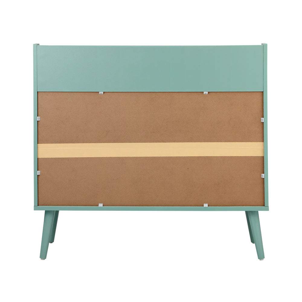 Kids Bookshelf Toy Storage – 3‑Tier Organiser with Large Compartment Green