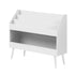 Kids Storage Bookshelf – 3‑Tier with Large Compartment, White