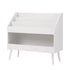 Kids Storage Bookshelf – 3‑Tier with Large Compartment, White