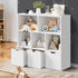 Oikiture Kids Storage Organiser Cabinet With Removable Box White