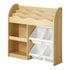 Kids Bookshelf 4 Bins Toy Box Storage Organiser Display Shelf
