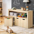 Kids Toy Storage Cabinet With Storage Box Natural