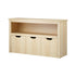 Kids Toy Storage Cabinet With Storage Box Natural