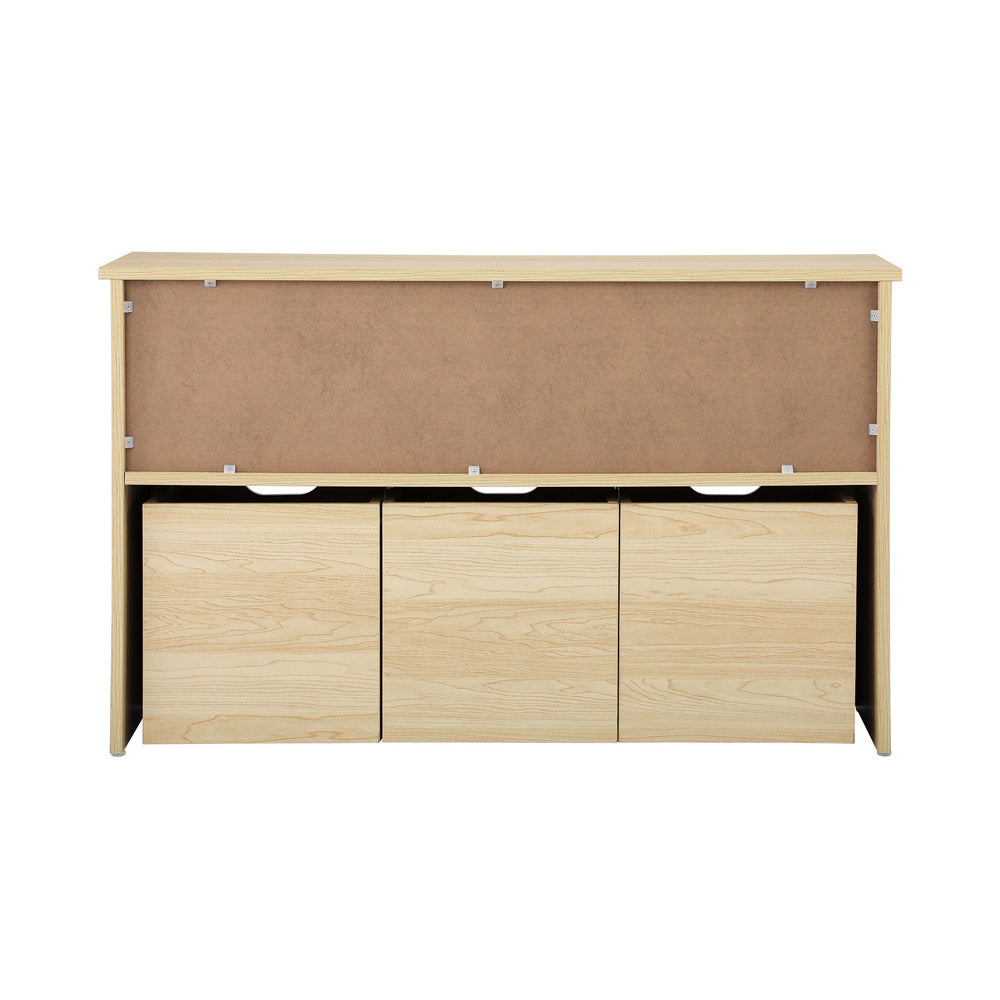 Kids Toy Storage Cabinet With Storage Box Natural