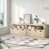 Kids Toy Storage Cabinet With Storage Box Natural