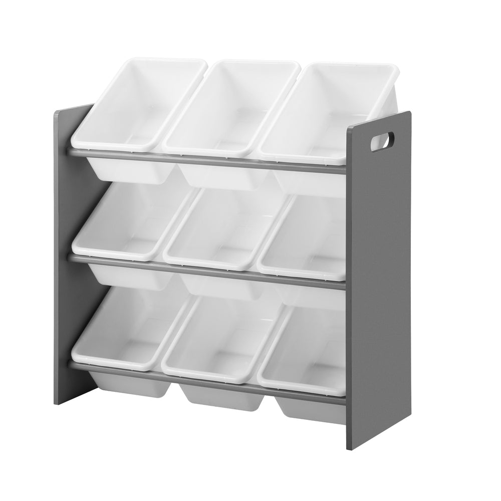 Oikiture Kids Storage 9 Bins Display Shelf Storage Rack