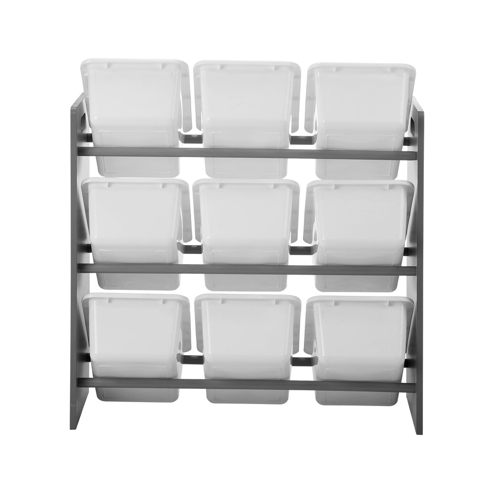 Oikiture Kids Storage 9 Bins Display Shelf Storage Rack