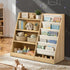 Oikiture Kids Bookshelf Bookcase Multi Tiers Shelf Rack