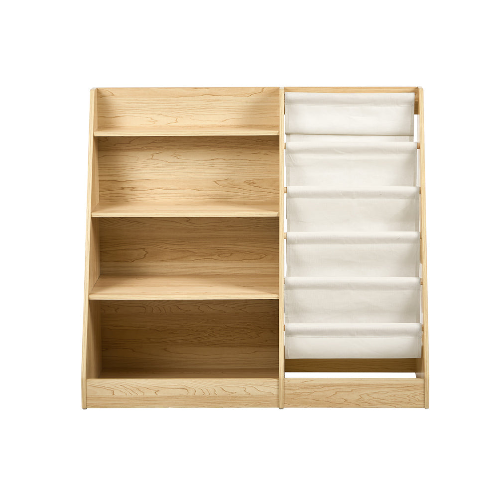 Oikiture Kids Bookshelf Bookcase Multi Tiers Shelf Rack